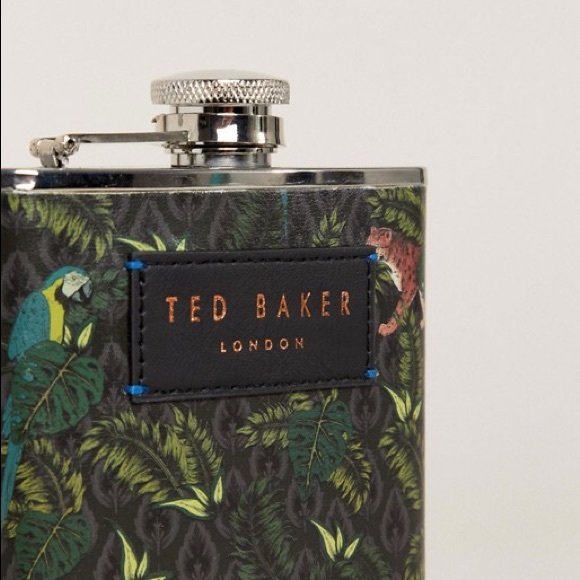 Ted Baker Jungle Print Hip Flask - Picture 3 of 3